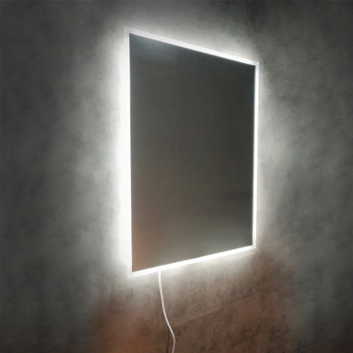 580W Solstice Mirrored IR Panel Heater With LED Backlight