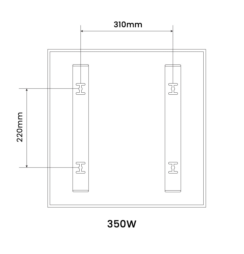 350W NRGPRO Infrared Heating Panel