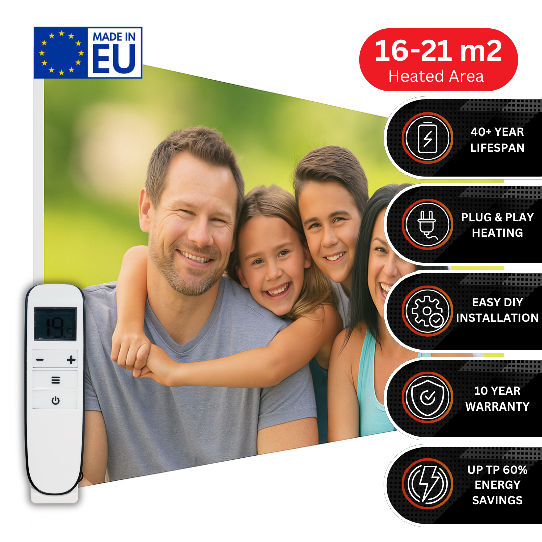 1100W Personalised Image NRGPRO+ Infrared Heating Panel - Electric Wall Panel Heater