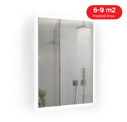 450W Solstice Mirrored IR Panel Heater With LED Backlight