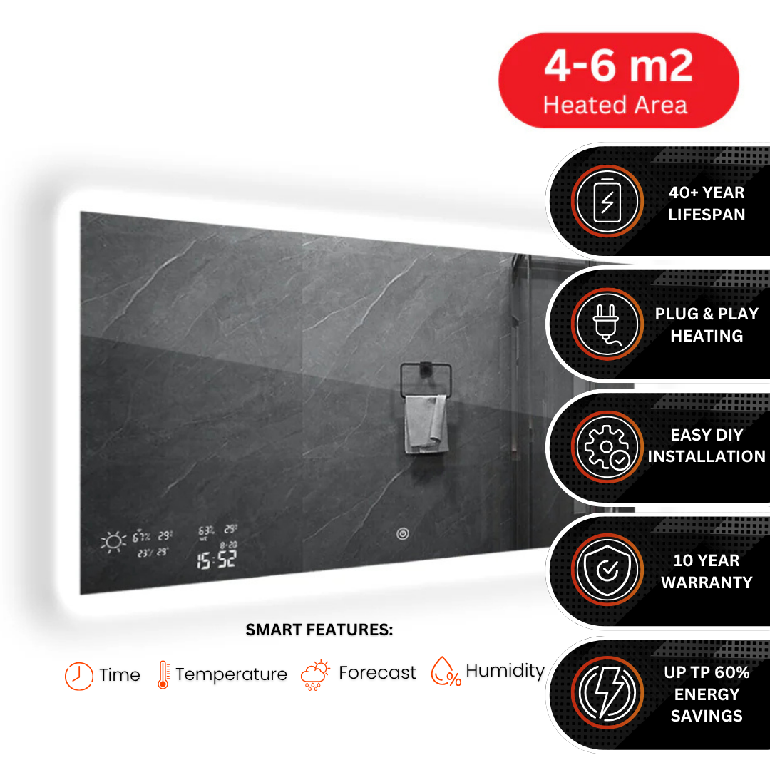 350W Solstice Back-Lit Infrared Smart Mirror