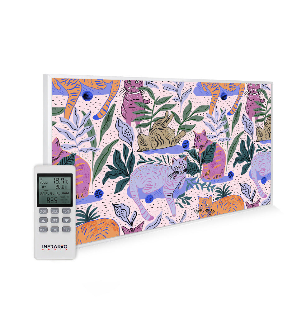 Cats Being Cats NRGPRO Image Infrared Heating Panel - Electric Wall Mounted Room Heater - Tara Normal Collection