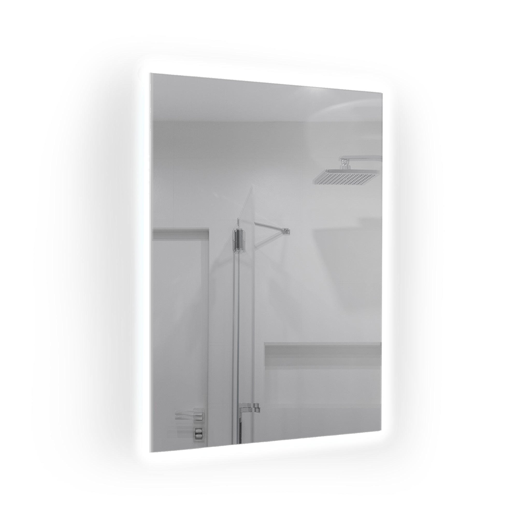 580W Solstice Mirrored IR Panel Heater With LED Backlight